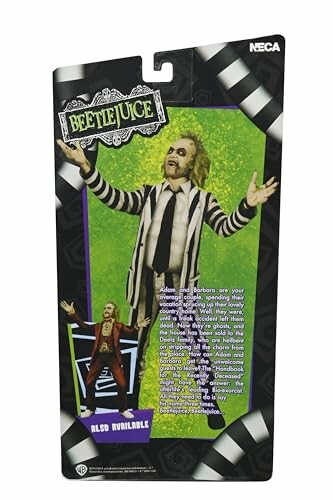 Beetlejuice action figure packaging with character graphic.