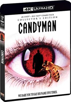 Candyman Collector's Edition 4K UHD Blu-ray cover with eye and bee.