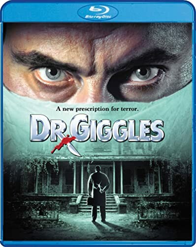 Dr. Giggles Blu-ray cover with ominous eyes and a house.