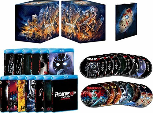 Friday the 13th Blu-ray collection with discs and cases.