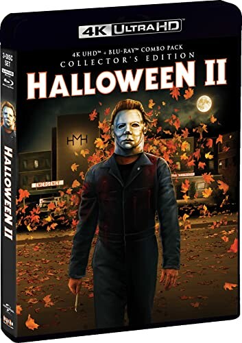 Halloween II 4K Ultra HD Blu-ray cover with masked figure and autumn leaves