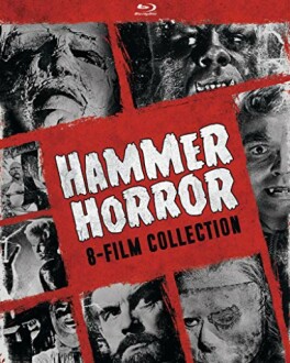 Cover of Hammer Horror 8-Film Collection with multiple monster faces.