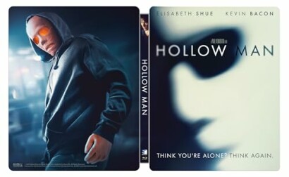 DVD cover of the movie Hollow Man featuring a mysterious figure in a hoodie.