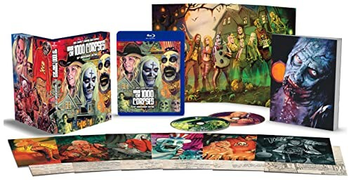 House of 1000 Corpses collector's edition with Blu-ray, art, and posters.