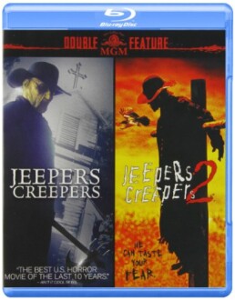 Jeepers Creepers double feature Blu-ray cover showing movie posters.