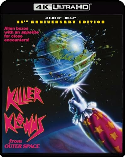 Killer Klowns from Outer Space 35th Anniversary Edition cover art.