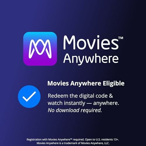 Movies Anywhere eligible digital code redemption.