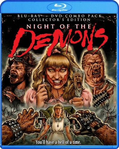 Night of the Demons Blu-ray cover with horror-themed artwork