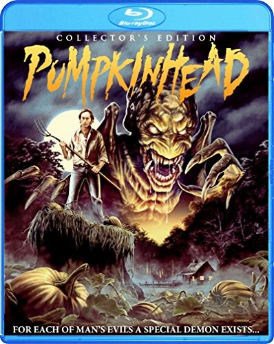 Pumpkinhead Collector's Edition Blu-ray cover with monster and man.