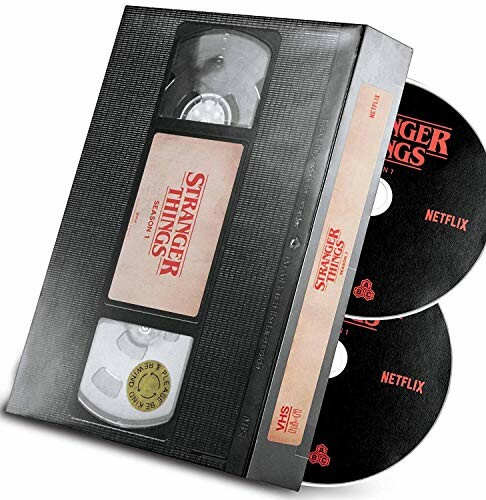 Stranger Things Season 1 VHS-style DVD set with discs.