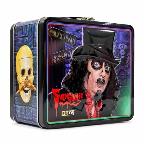 Svengoolie-themed lunchbox with horror design