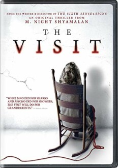 Cover of 'The Visit' movie featuring a rocking chair.