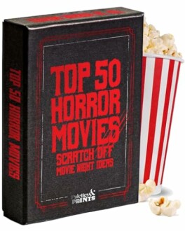 Premium Top 50 Horror Movies Scratch Off Cards