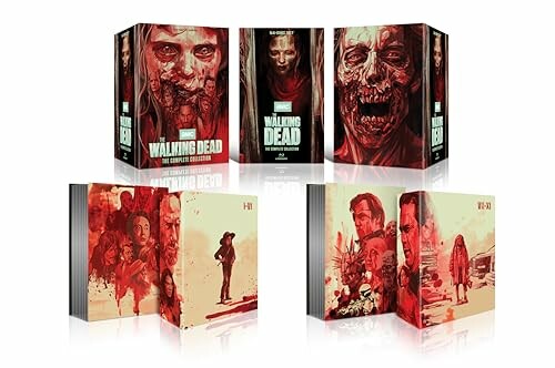 The Walking Dead complete collection box set with illustrated covers.